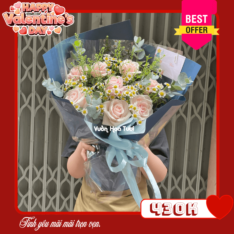 Hoa Valentine Bó Hoa Gửi Trọn Tình Yêu 5 12