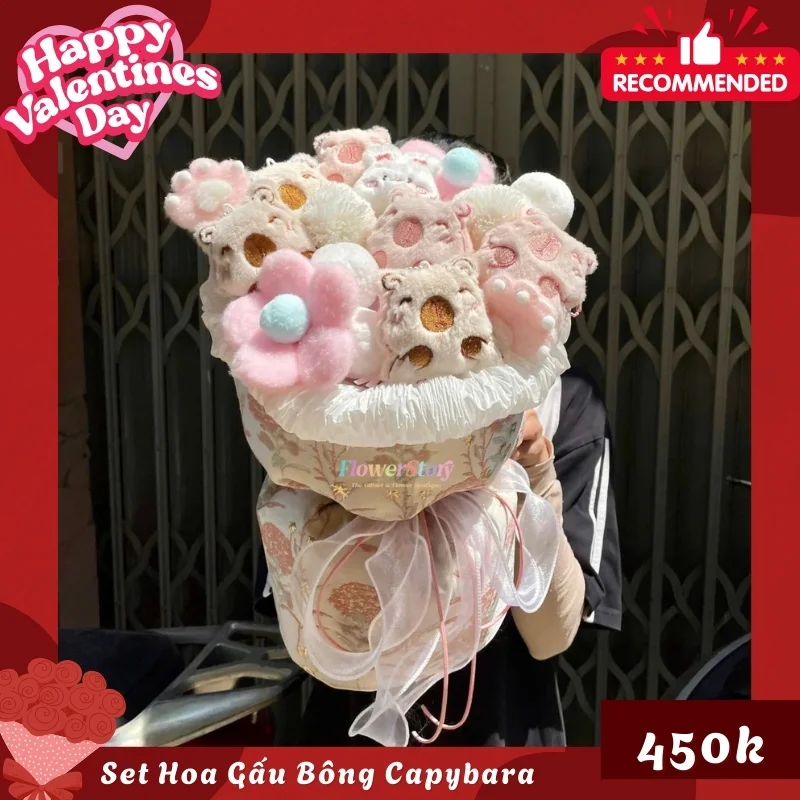 Set Quà Valentine Gấu Bông Capybara 8 23 1