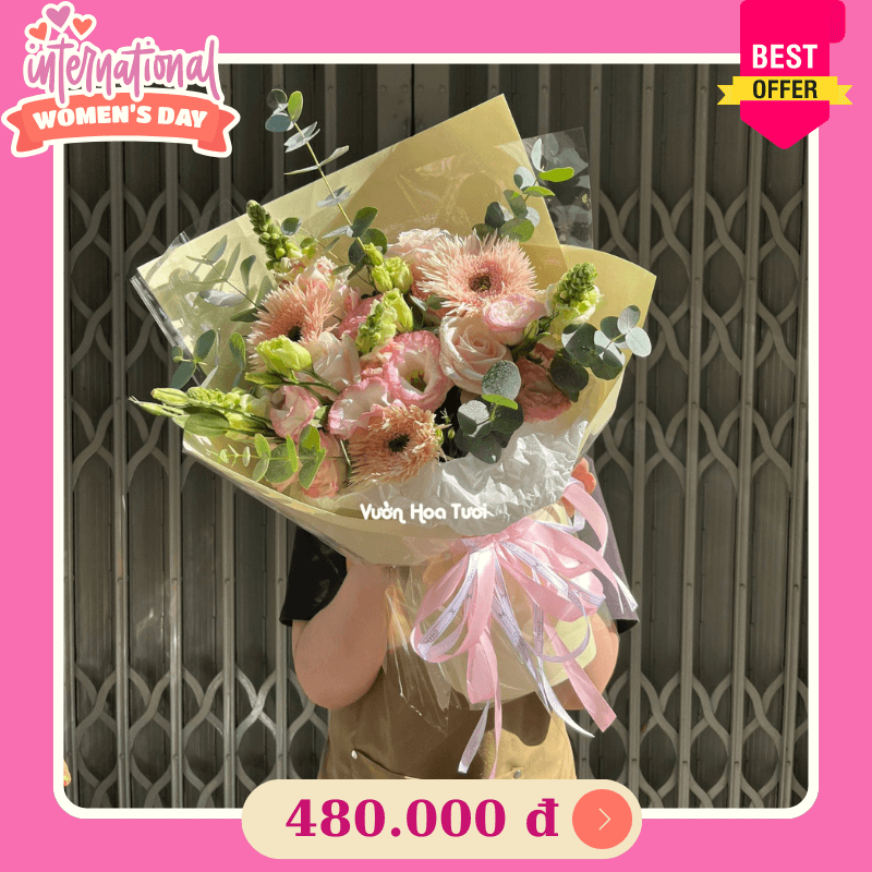 Bó Hoa 8 Tháng 3 Gửi Yêu Thương Mỗi Ngày 6 4 4
