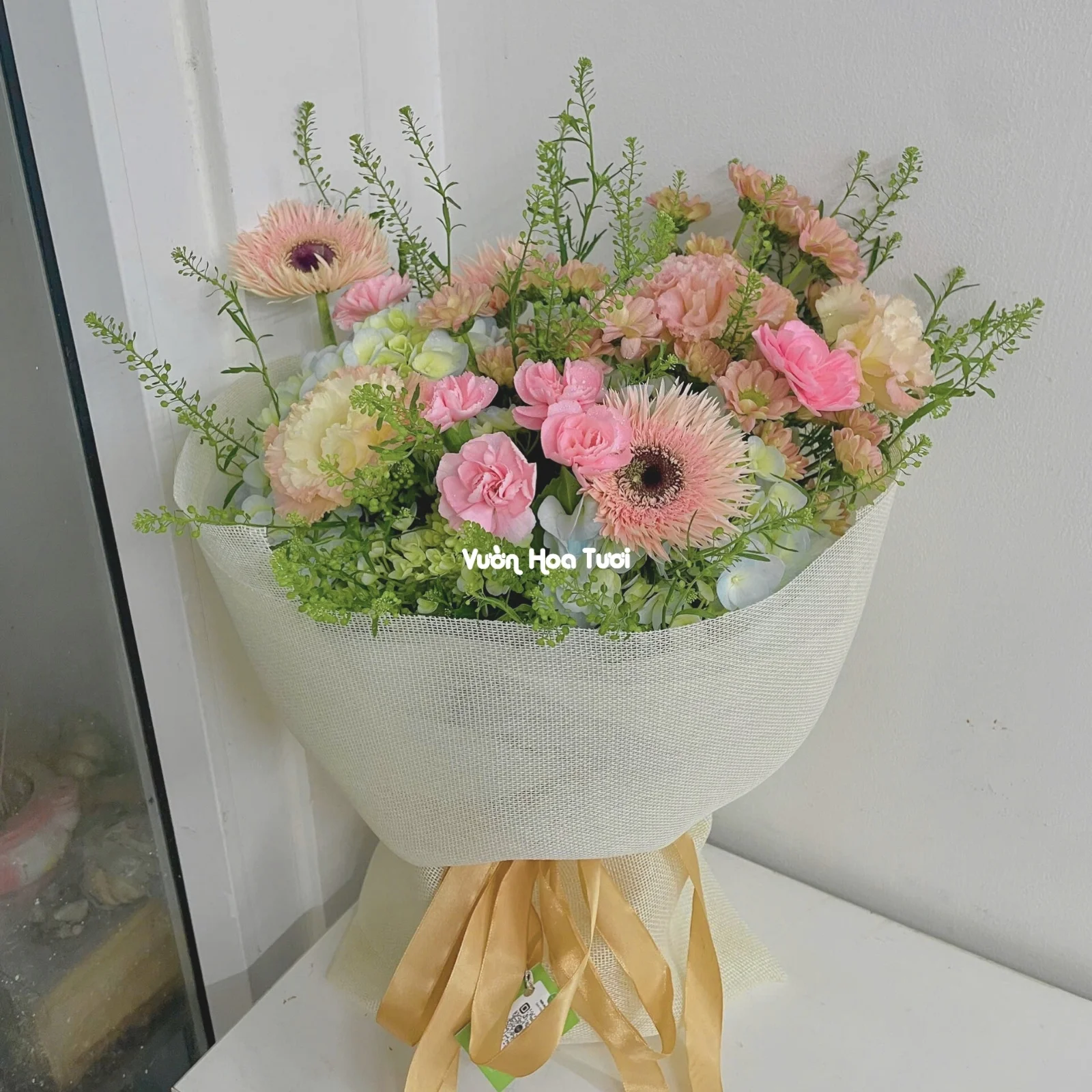 Hydrangea Velvet Whispers Bouquet 13 Bo Hoa Cam Tu Cau