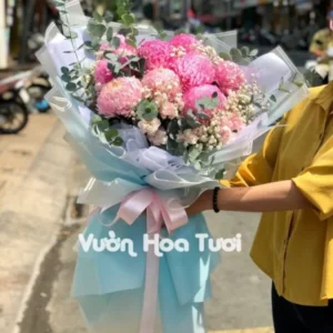Bo Hoa Cuc Mau Don Hong 10 Bong BHT31 scaled 1