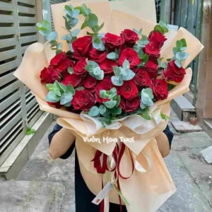 Bo Hoa Hong Do Ngot Ngao 8