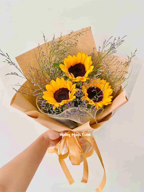 Bó Hoa Hướng Dương 03 Bông Yêu Nắng 13 Bo Hoa Huong Duong 03 Bong