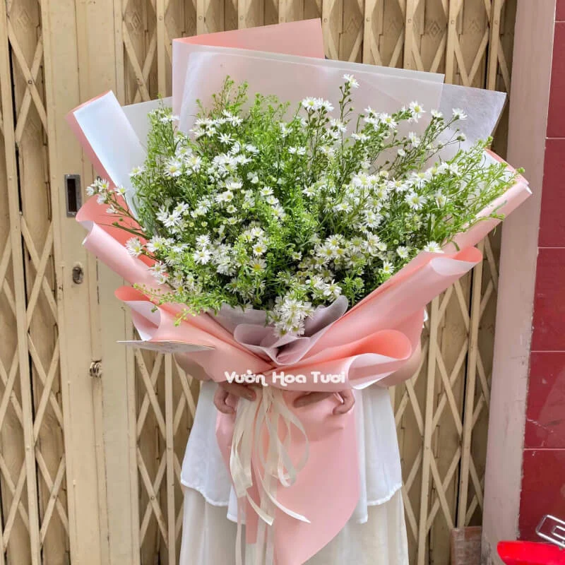 Bó Hoa Thạch Thảo Trắng 2 Dịu Dàng 5 Bo Hoa Thach Thao Diu Dang