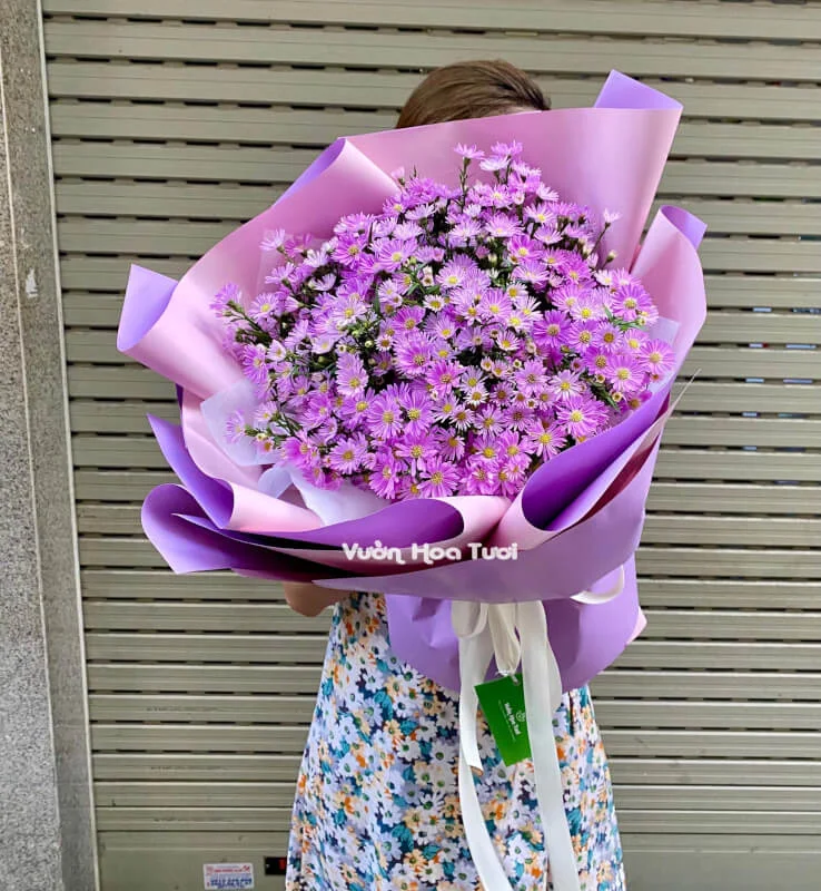 Bó Hoa Thạch Thảo Tím Say Đắm 4 Bo Hoa Thach Thao Say Dam