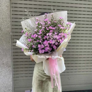 Bo Hoa Thach Thao Tim Size Trung