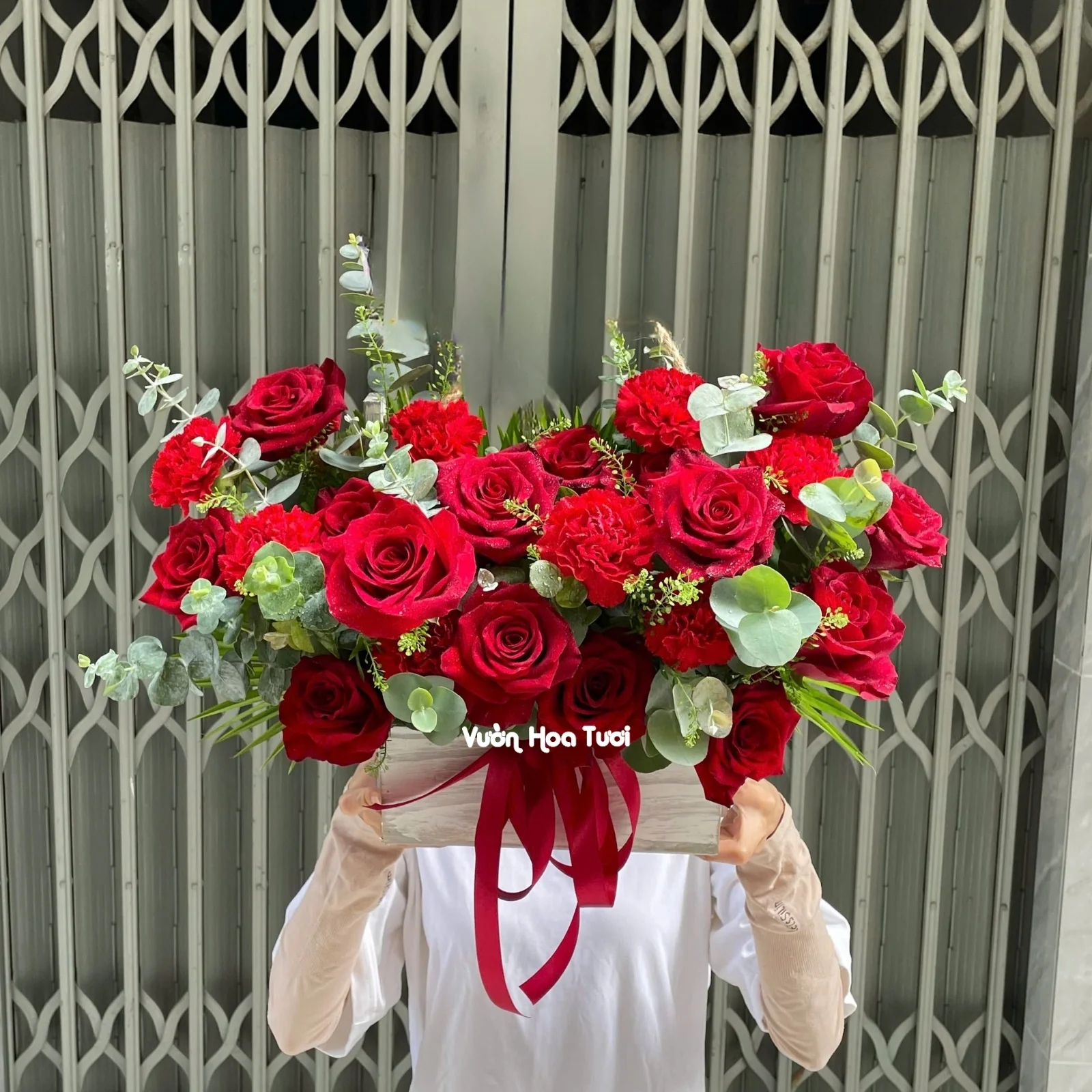 Giỏ Hoa Đại Cát Lộc Phát 4 Gio Hoa Chuc Mung Hong Do