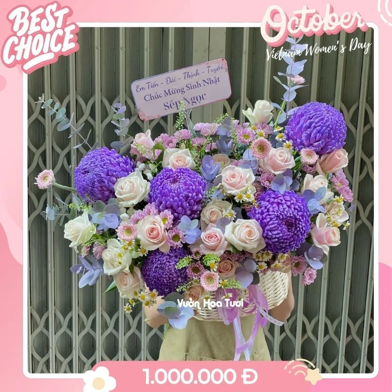 Giỏ Hoa 20 Tháng 10 Purple Love 10 Hoa 20 Thang 10 Hoa 20 Thang 1027 jpg