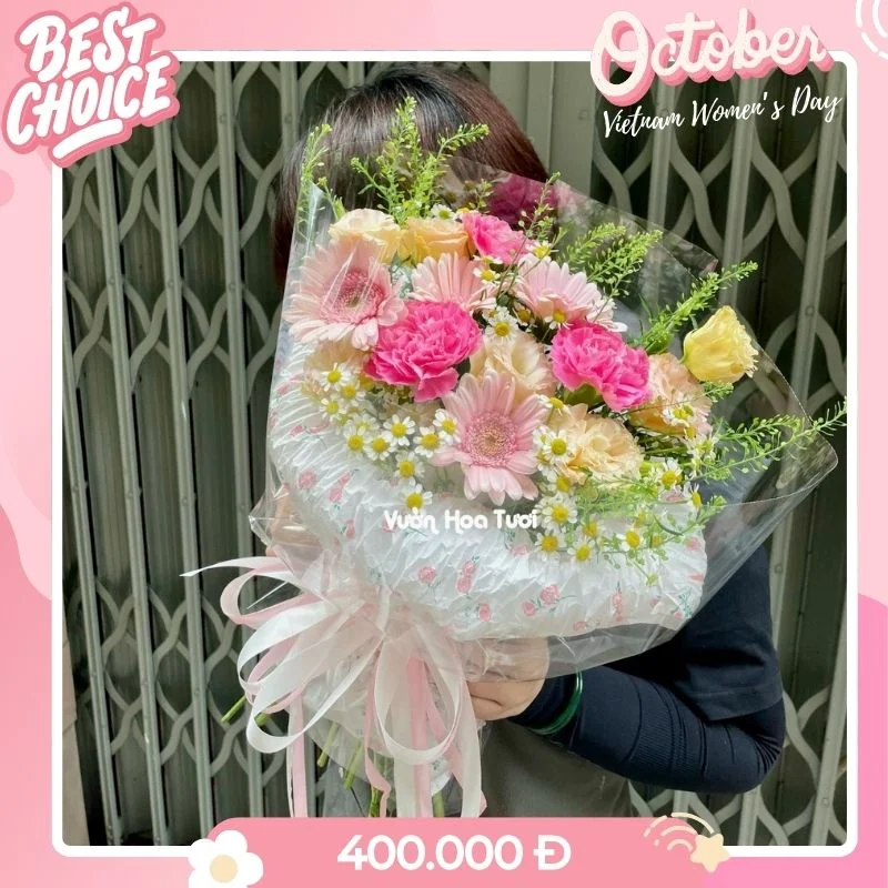 Bó Hoa 20 Tháng 10 HappyWoman GardenPink 7 Hoa 20 Thang 10 Hoa 20 Thang 104 jpg