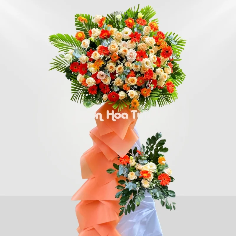 Kệ Hoa Hồng Cam Khai Trương Thành Công Song Hành 18 Ke Hoa Hong Cam Khai Truong Thanh Cong Song Hanh jpg