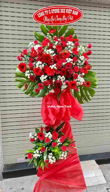 Kệ Hoa Khai Trương Hồng Đỏ MS06 10 Ke Hoa Khai Truong Hong Do MS06 22