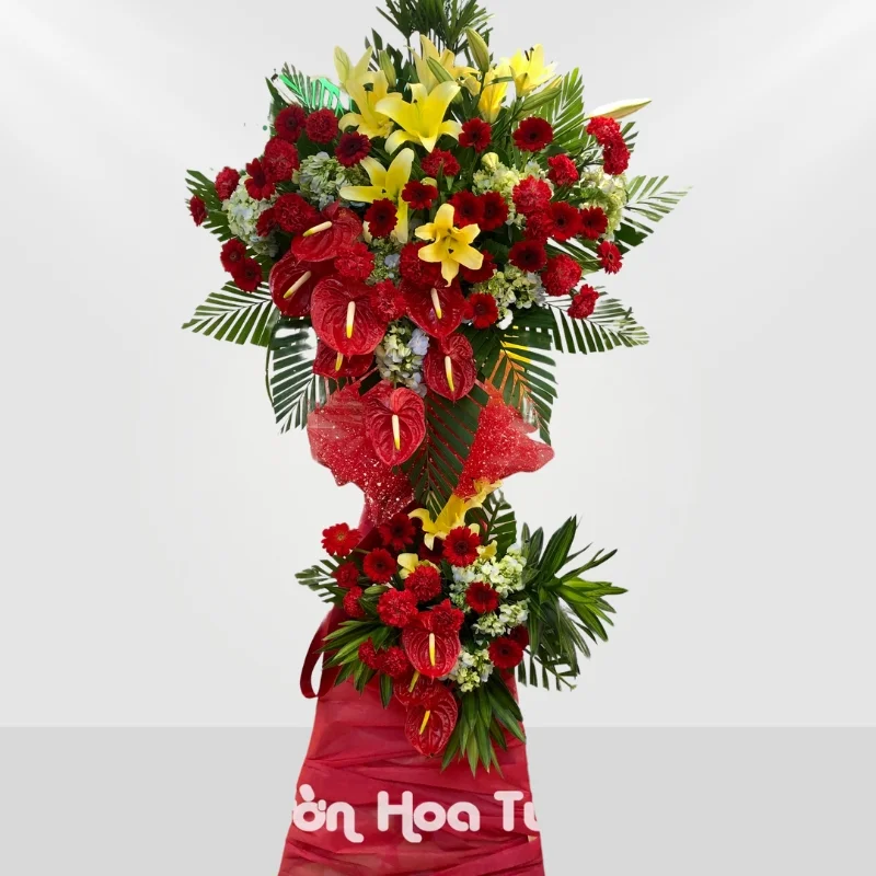 Kệ Hoa Khai trương Môn Đỏ Hồng Phát Thịnh Vượng 20 Ke Hoa Khai truong Mon Do Hong Phat Thinh Vuong jpg