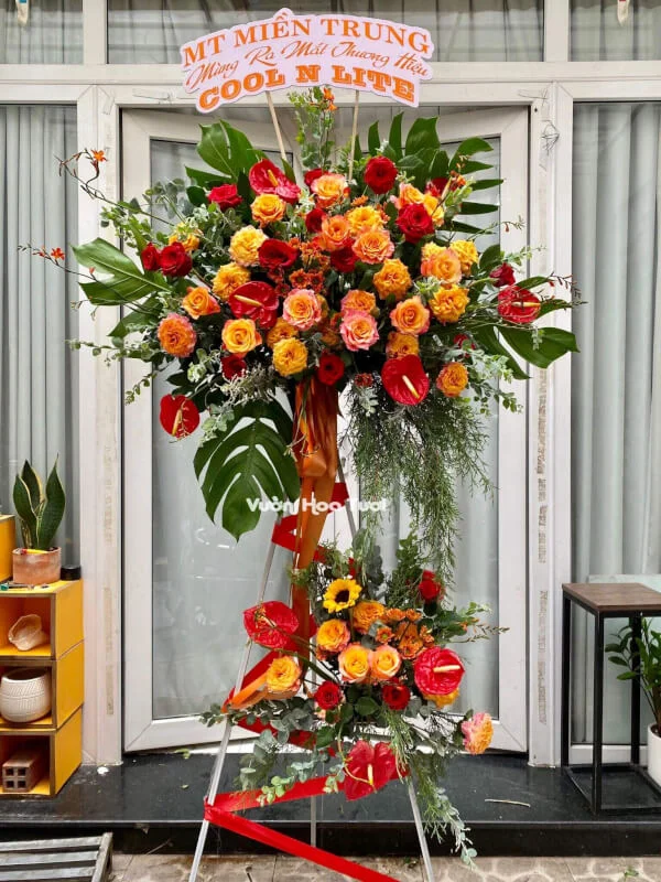 Kệ Hoa Khai Trương Tropical <br> Sang Trọng 9 Ke hoa chuc mung Tropical Style