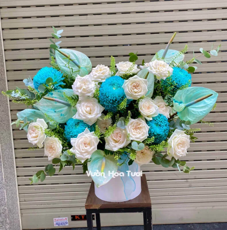 Lẵng Hoa Khai Trương Xanh Dương Blue 17 Lang Hoa Khai Truong Xanh Duong Blue scaled 1