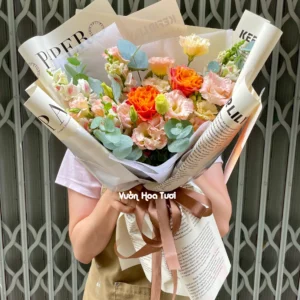bo hoa Cheerful Carnation jpg