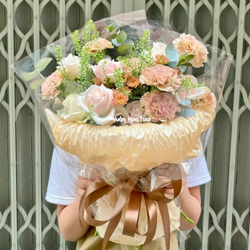 Bó Hoa Đẹp Tặng Sinh Nhật Bạn Gái 14 bo hoa dep tang sinh nhat mix cam chuong 2