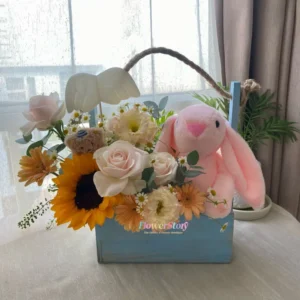 gio hoa tuoi gau bong tho hong