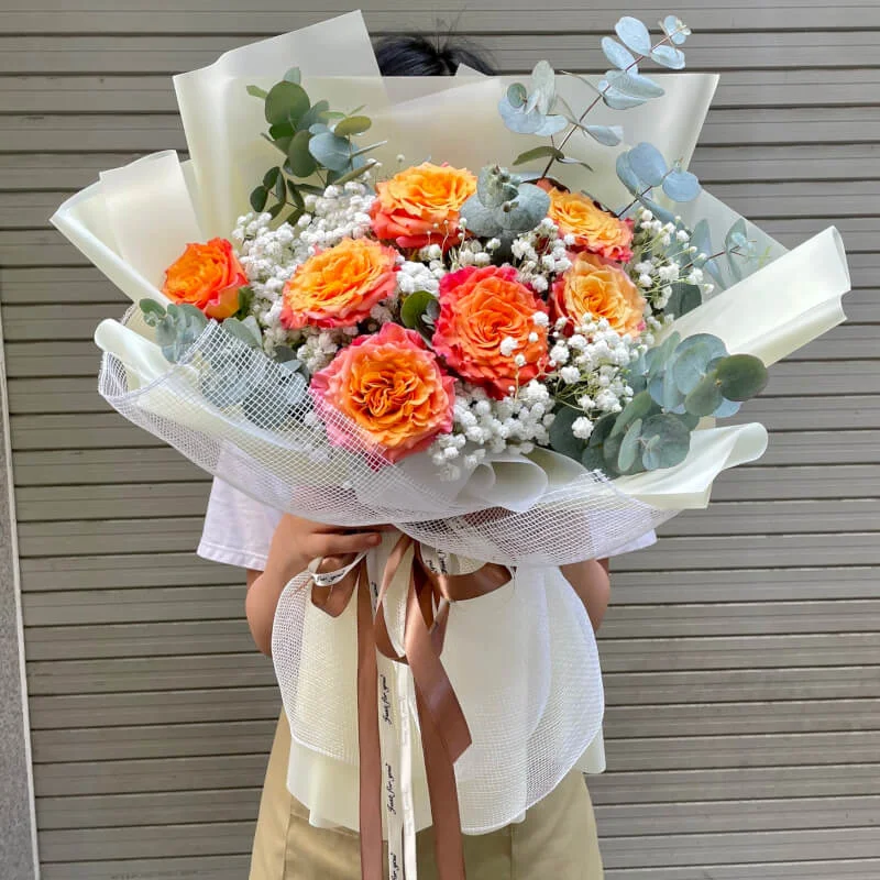 Bó Hoa hồng cam sinh nhật tặng Bố 15 img 0446 1