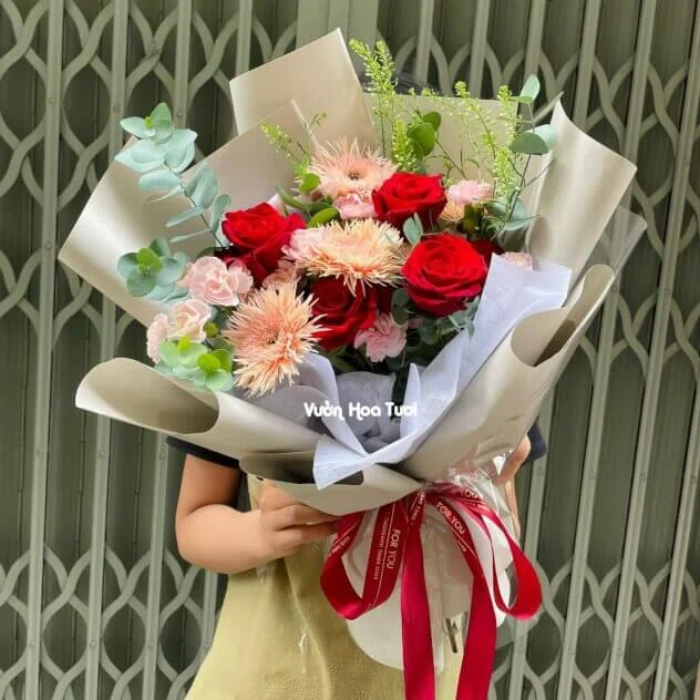 Bó Hoa Hồng Đỏ Sinh Nhật Ngây Ngất 15 img 6607 1 e1706288635985