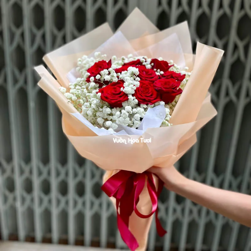 Bó Hoa Hồng Đỏ Que Kem Tặng Sinh Nhật Người Yêu 13 phonto 34