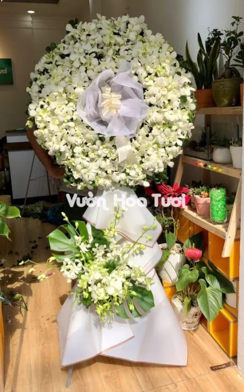 Kệ Hoa Chia Buồn <br> Lan Trắng-HCB07 7 phonto 6 1 scaled 1
