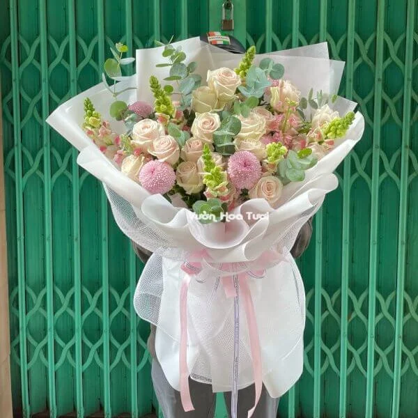 Hoa Hẹn Hò Bó Hoa Hồng Xinh Xắn 5 phonto 86 3 e1705829732720