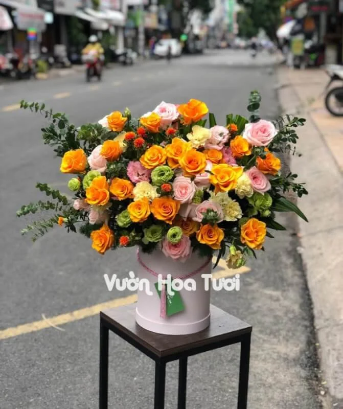 Lẵng hoa chúc mừng <br> Cam Cát Vàng 12 z2579891214126 72bd344018876470c86526fd71835bb4 scaled 1