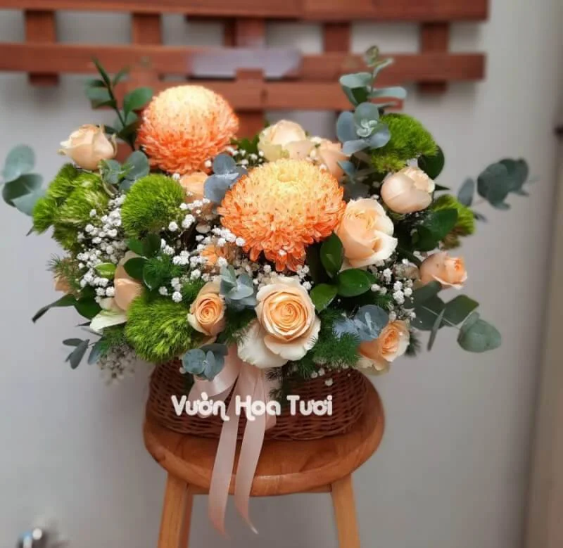 Giỏ Hoa Cúc Mẫu Đơn Cam <br> Chúc Mừng Khai Trương 5 z2879044511021 3e57bc4dad96985e38e0f5f4f2100fa8 scaled 1