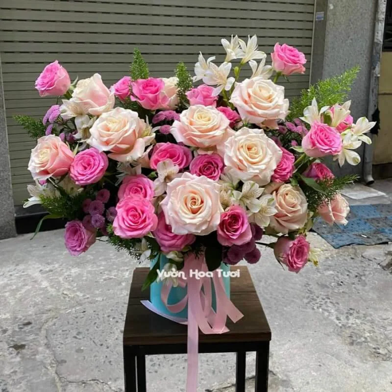 Hộp Hoa Hồng Molino Hồng Sen <br> Sweet Days 7 z3328802655044 05046cfbd6ebbe203cc57f348e1264fa scaled 1