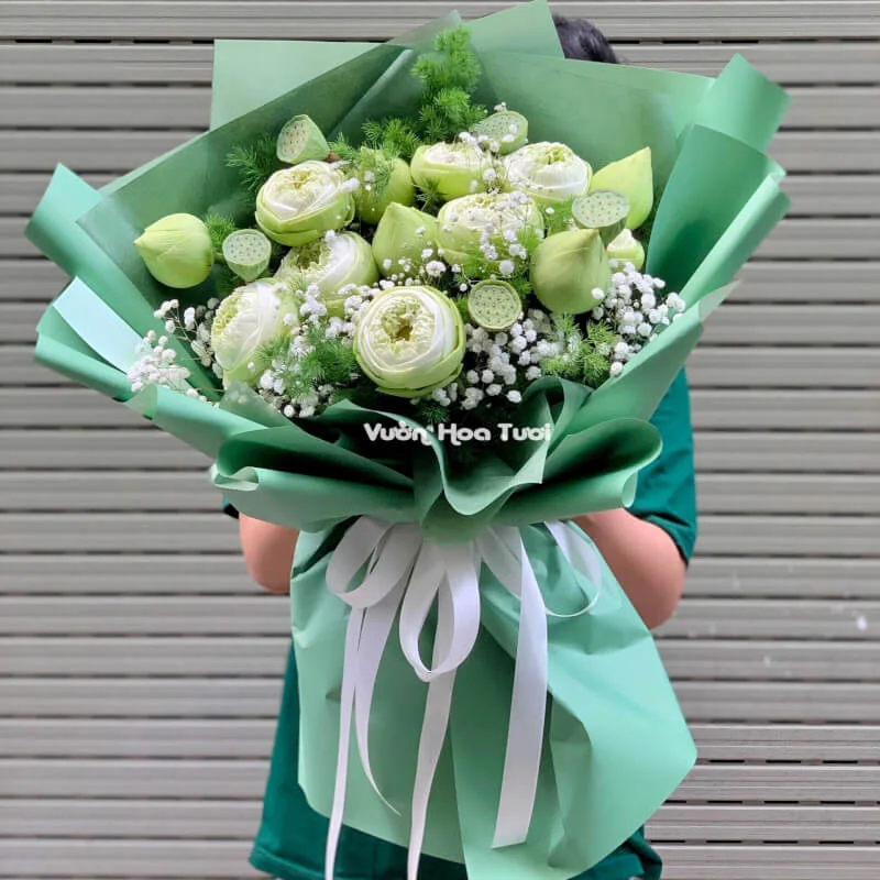 Bó Hoa Sen Phối Hoa Baby <br> Tôn Vinh Vẻ Đẹp 6 z4021641516587 befbb50368ca8b181894aa38189ded29 optimized optimized
