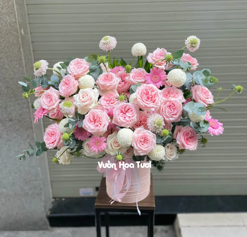 Lẵng Hoa Hồng Pink Ohara Tinh Tế Sang Trọng 10 z4308141887547 9b1e2c6d7daac6d8077fa22d3cfb358b
