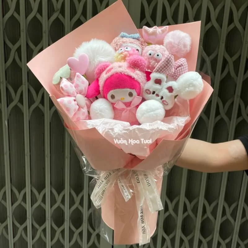 Bó Hoa Gấu Bông Tặng Sinh Nhật Dễ Thương 11 z5082992221173 709186fd24c880702af957769a970210